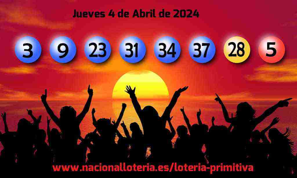 Lotería Primitiva del Jueves 4 de Abril de 2024