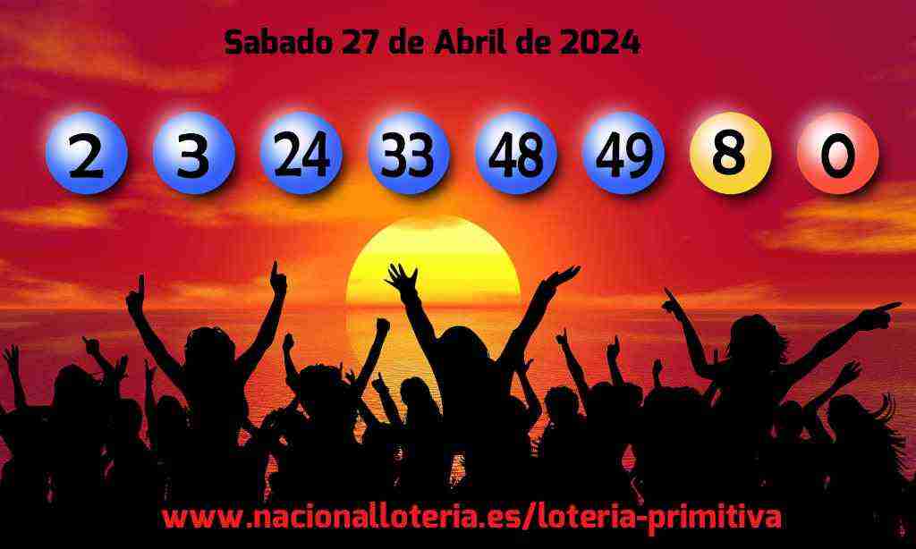 Lotería Primitiva del Sábado 27 de Abril de 2024