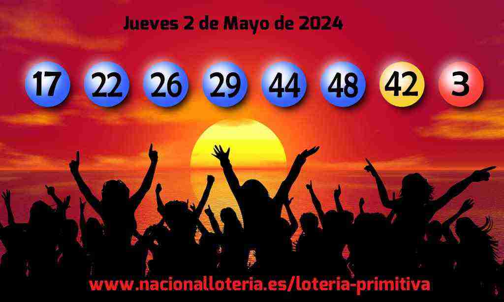 Lotería Primitiva del Jueves 2 de Mayo de 2024