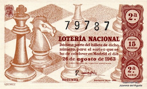 Décimo de Lotería 1963 / 24