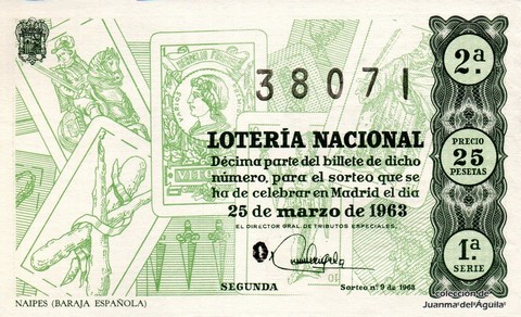 Décimo de Lotería 1963 / 9
