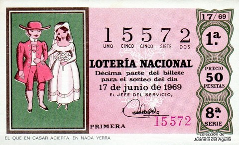 Décimo de Lotería 1969 / 17