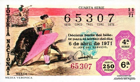 Décimo de Lotería 1971 / 11
