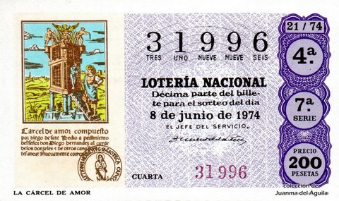 Décimo de Lotería 1974 / 21