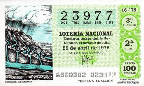 Décimo de Lotería 1978 / 16