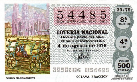 Décimo de Lotería 1979 / 30
