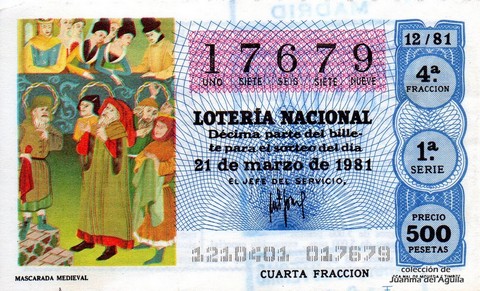 Décimo de Lotería 1981 / 12