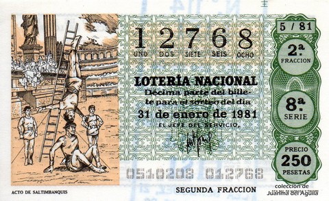 Décimo de Lotería 1981 / 5
