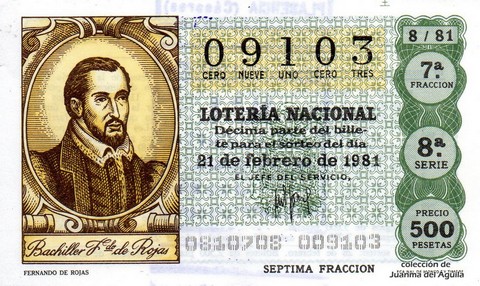 Décimo de Lotería 1981 / 8