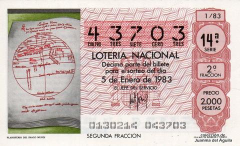 Décimo de Lotería 1983 / 1