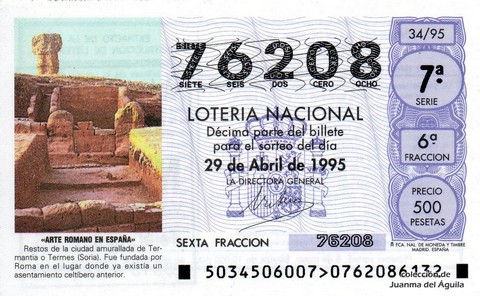 Décimo de Lotería 1995 / 34