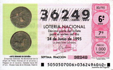 Décimo de Lotería 1995 / 50