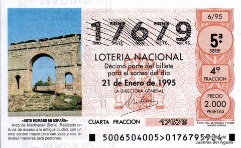 Décimo de Lotería 1995 / 6