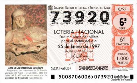 Décimo de Lotería 1997 / 8