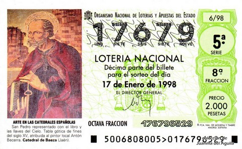 Décimo de Lotería 1998 / 6