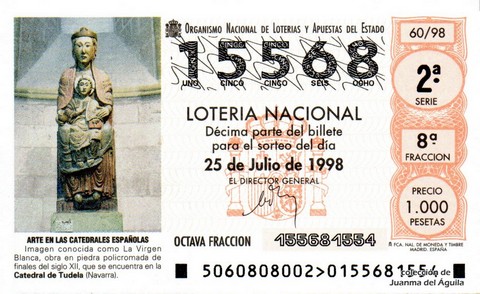 Décimo de Lotería 1998 / 60
