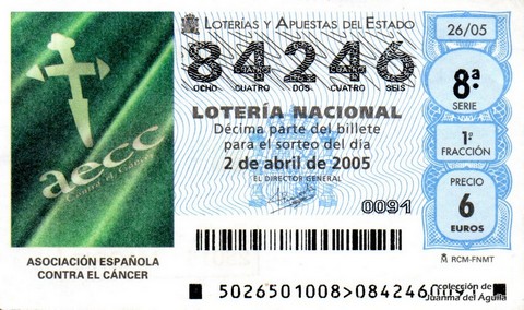 Décimo de Lotería 2005 / 26