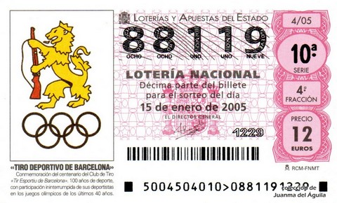 Décimo de Lotería 2005 / 4