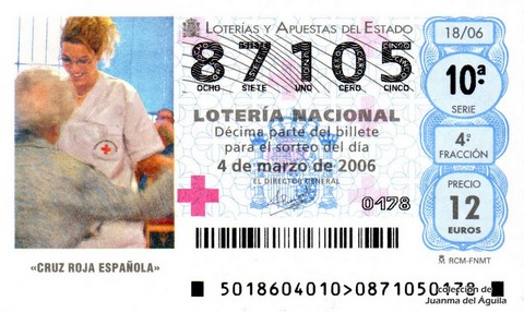 Décimo de Lotería 2006 / 18