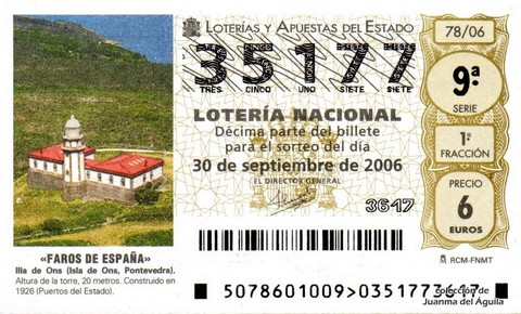 Décimo de Lotería 2006 / 78