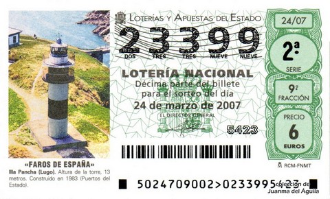 Décimo de Lotería 2007 / 24