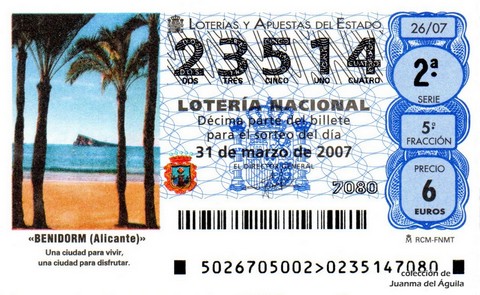 Décimo de Lotería 2007 / 26