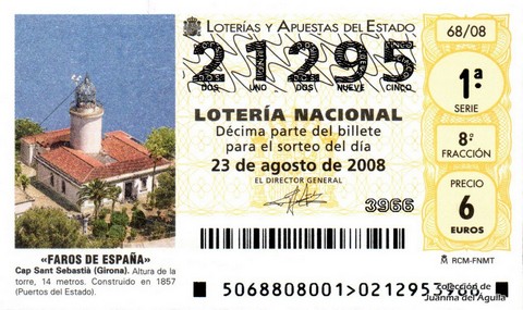 Décimo de Lotería 2008 / 68